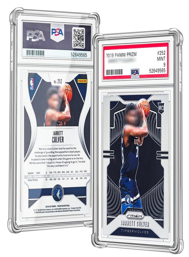 CollectHall Graded Card Protector 8 Pack, Standard PSA Slab Case, TPU Air Cushion Edge Protectors for PSA Slabs - Image 2